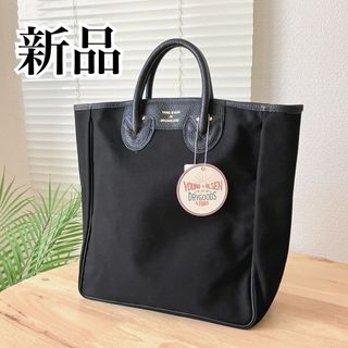 ヤングアンドオルセン(YOUNG&OLSEN)の【新品】YOUNG & OLSEN キャンバス トート バッグ M ヤンオル 黒(トートバッグ)