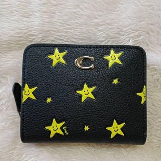 コーチアウトレット(COACH OUTLET)のCOACH コーチビルフォールドウォレット　スタープリント　未使用　アウトレット(折り財布)