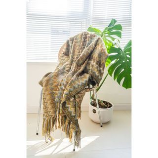 【数量限定】ブランケット 毛布 おしゃれ ひざ掛け 掛け毛布 大判 北欧 ニット