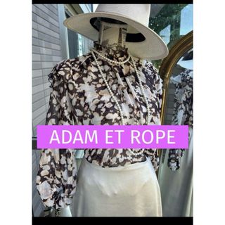 アダムエロぺ(Adam et Rope')の綺麗なお姉さんのADAM ET ROPEエレガントなシフォンブラウス(シャツ/ブラウス(長袖/七分))