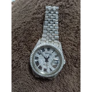 ROLEX - フルモアサナイトダイヤ、RO◯◯X完全再現時計‼️デイ◯ジャ◯トオイスター