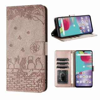【色:グレーピンク_サイズ:Galaxy A41】Galaxy A41 ケース 