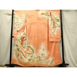 平和屋着物■豪華振袖　駒刺繍　束ね熨斗吉祥花文　暈し染め　金彩　正絹　逸品　DAAU4856qp(振袖)