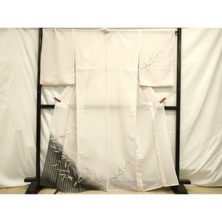平和屋着物＊夏物　訪問着　絽　草葉文　暈し染め　洗える着物　DAAU3460op(着物)