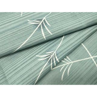 平和屋着物＊夏物　小紋　変わり絽　枝葉文　洗える着物　DAAU3461op(着物)
