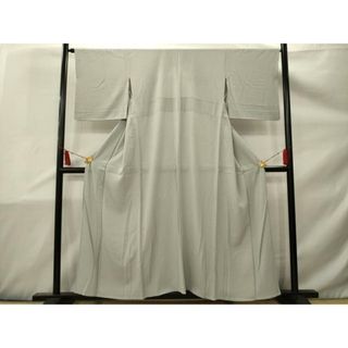 平和屋着物＊夏物　色無地　絽　藍白色　正絹　逸品　AAAX1752sx(着物)