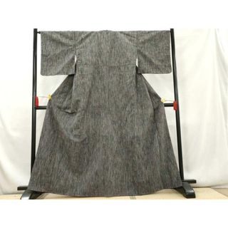 平和屋着物■上質な紬　縞　正絹　逸品　未使用　AAAY0853cs(着物)