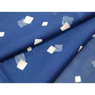 平和屋着物＊夏物　小紋　絽　箔散らし　洗える着物　DAAU3323op