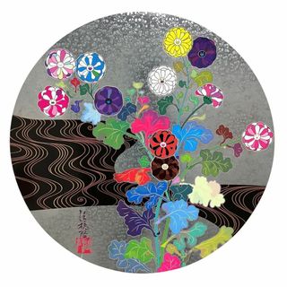 村上隆 エディションプリント 光琳：静謐(絵画/タペストリー)