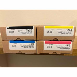 エプソン(EPSON)のエプソン　大判プリンタ用インクカートリッジ　４本セット　新品消費期限内(オフィス用品一般)