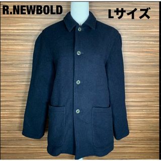アールニューボールド(R.NEWBOLD)のアールニューボールド ウールコート アウター ジャケット L 紺色 ネイビー(ピーコート)