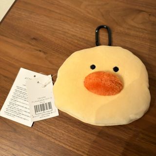 新品タグ付き　アニマルもちもちパスケース　アヒル(キャラクターグッズ)