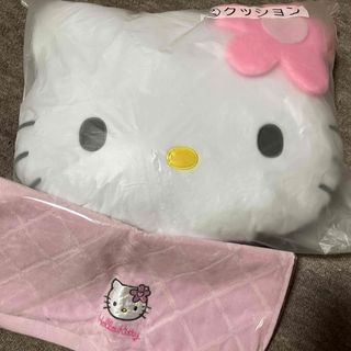 ハローキティ(ハローキティ)のキルトキティ  クッション タオルセット(キャラクターグッズ)