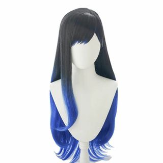 【人気商品】コスプレウィッグ ネット付き 白石 杏（しらいしあん） ブラック ブ