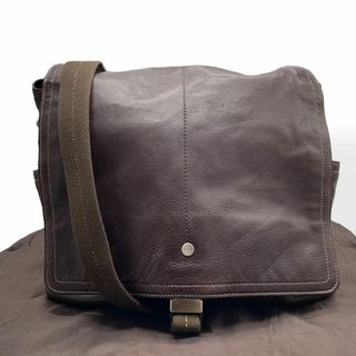 コーチ(COACH)の美品　COACH ショルダーバッグ　メッセンジャーバッグ　70009 レザー　茶(ショルダーバッグ)