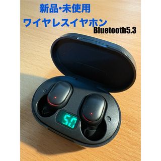 【新品未使用】ワイヤレスイヤホン Bluetooth5.3 高音質 電池残量表示(ヘッドフォン/イヤフォン)