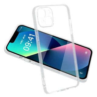 iPhone13ケース クリア透明 軽量薄型 TPU素材 四隅滑り止 レンズ保護