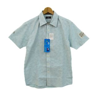 マンシングウェア(Munsingwear)のマンシングウェア 半袖シャツ 未使用 ブランド トップス メンズ Mサイズ ミントグリーン×ホワイト Munsing wear(シャツ)