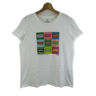 Levi's - リーバイス 半袖Ｔシャツ プリントT コットン100% ブランド トップス 白 メンズ L/Gサイズ オフホワイト Levi's