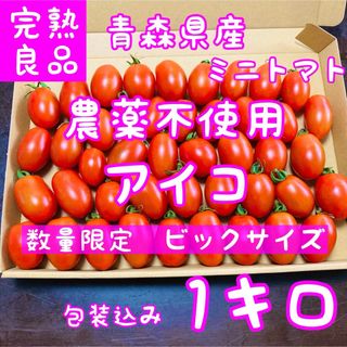 青森県産　ビックサイズ　ミニトマト　アイコ(野菜)