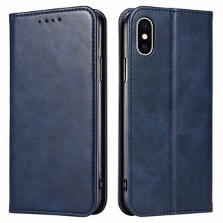【サイズ:iPhoneX/XS_色:ネイビー】iPhone X ケース iPho(その他)