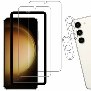 【サイズ:Galaxy S23】【2+2枚セット】ガイド枠付き KPNS 日本素