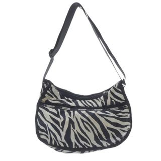 レスポートサック(LeSportsac)のレスポートサック ポーチ付き ゼブラ柄 ショルダーバッグ ポーチ 白 黒(ショルダーバッグ)