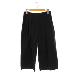 ザロウ THE ROW コットン2タックワイドパンツ 0 黒 ■SH(その他)