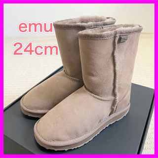 エミュー(EMU)の未使用❤️emu Platinum Stinger Lo ムートンブーツ 24cm(ブーツ)