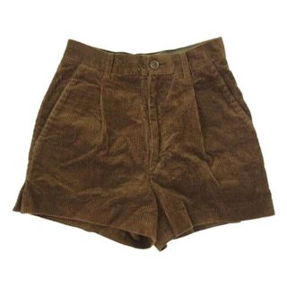 イッセイミヤケ(ISSEY MIYAKE)のISSEY MIYAKE イッセイミヤケ JG44600 1タック コーデュロイ ショーツ ブラウン系 M【中古】(カジュアルパンツ)