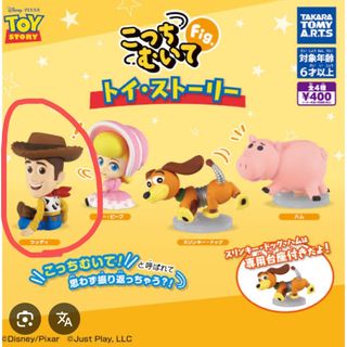 トイストーリー(トイ・ストーリー)のこっちむいて　ウッディ　ガチャ(キャラクターグッズ)