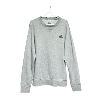 アディダス(adidas)のadidas アディダス　トレーナー　スウェット　プルオーバー　グレー　Sサイズ(スウェット)