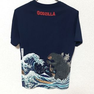 新品 4XLサイズ GODZILLA　ゴジラ＆浮世絵Tシャツ(Tシャツ/カットソー(半袖/袖なし))