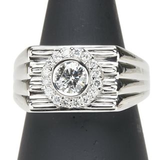 美品 Pt900 プラチナ リング 指輪 ダイヤ 0.513ct ダイヤ 0.23ct 【1-0221845】(リング(指輪))