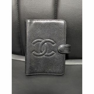 シャネル(CHANEL)のCHANELキャビアスキン手帳5穴ミニ本物(その他)