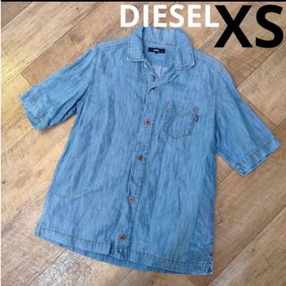 ディーゼル(DIESEL)のDIESEL【XS】デニム ショートスリーブシャツ(シャツ)
