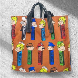 イアパピヨネ(ear PAPILLONNER)のイアパピヨネ PEZ ビッグトートバッグ ペッツ バッグ イア ブラウン 茶色(トートバッグ)