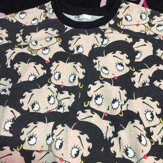 BETTY BOOP☆ベティーブープ派手顔付きスウェットトレーナー古着(トレーナー/スウェット)