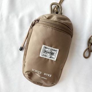 ハイク(HYKE)の極美品・希少 ポーター×ハイク ナイロン ポーチ ショルダー サンドストーン(ショルダーバッグ)