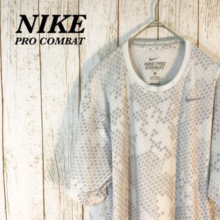 【1379】NIKE PRO COMBAT ナイキ　Tシャツ(Tシャツ/カットソー(半袖/袖なし))