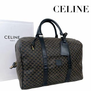 セリーヌ(CELINE)の激レア セリーヌ 黒マカダム ボストンバッグ トリオンフ 大容量 4413(ボストンバッグ)
