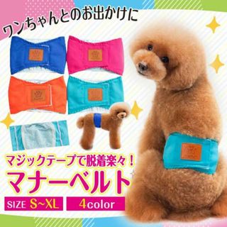 2枚セット 犬用 マナーベルト ブルーSサイズオムツカバー ドッグウエア トイレ(犬)