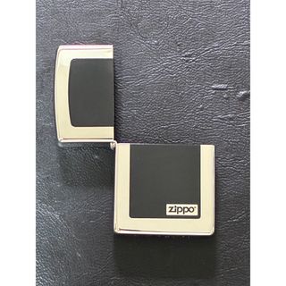 zippo ブラック 前面加工 外側ケース アウター 希少モデル 2023年製(タバコグッズ)