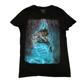 ミュージックティー(MUSIC TEE)のDISTURBED EVOLUTION オフィシャル バンドＴシャツＭ　メタル(Tシャツ/カットソー(半袖/袖なし))