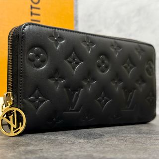 ルイヴィトン(LOUIS VUITTON)の早い者勝ち‼️超極美品⭐️ルイヴィトン ジッピーウォレット クッサン 黒 ラムレザー(財布)