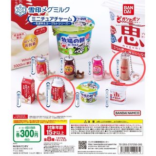 ユキジルシメグミルク(雪印メグミルク)の雪印メグミルク　ミニチュアチャーム(その他)