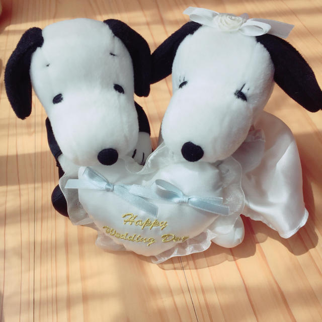 SNOOPY(スヌーピー)のスヌーピー リングピロー ハンドメイドのウェディング(リングピロー)の商品写真