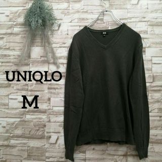 ユニクロ(UNIQLO)のUNIQLO ユニクロ メンズ ウォッシャブル Vネック セーター M 18(ニット/セーター)