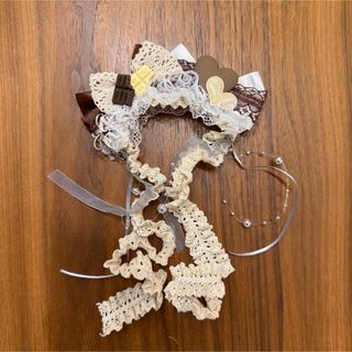 crazy for WAN 新品未使用 チョコレート♡カチューシャボネ(犬)