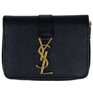 サンローラン(SAINT LAURENT)のイヴ・サンローラン ロゴ 二つ折り 財布 【中古】(財布)